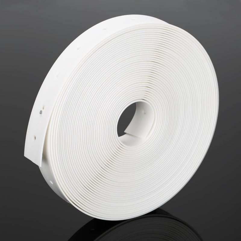 Fyrique Plastic Hanger Strap 3/4 Inch x 30 FT Reinforced Flexible Hanger Strap for Pipe & Ducts Securing in Plumbing & HVAC, White - Image 1